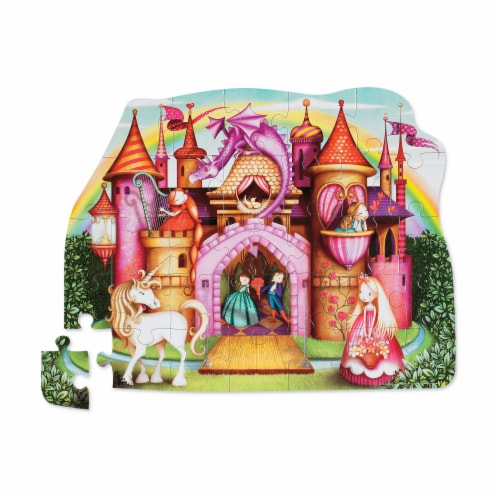 Crocodile Creek® Princess Palace Floor Puzzle Perspective: top
