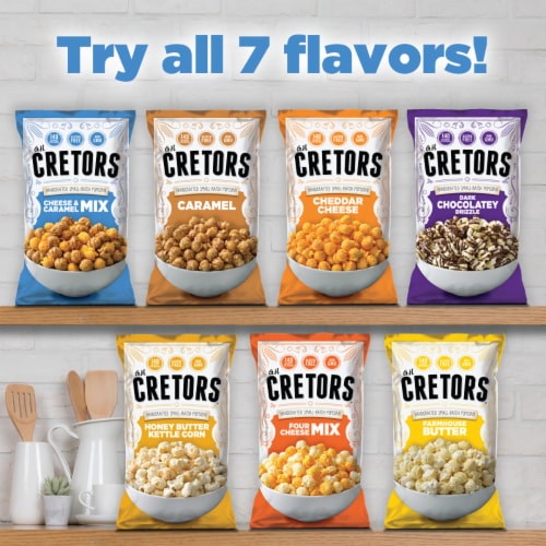 Cretors Cheese & Caramel Mix Multipack Perspective: top