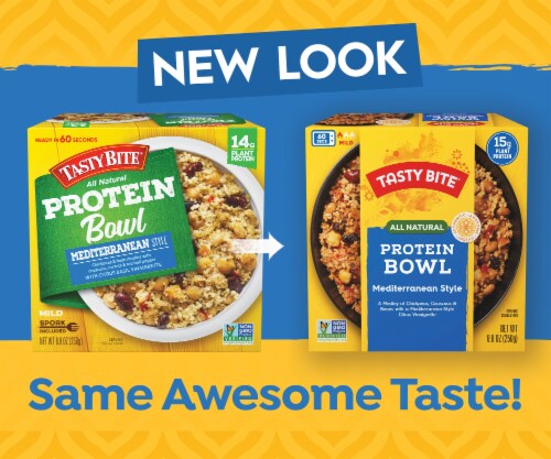Tasty Bite Mild Mediterranean Style Protein Bowl - 8.8 oz Perspective: top