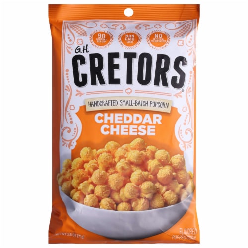 G.H. Cretors Cheddar Cheese Popcorn Perspective: top