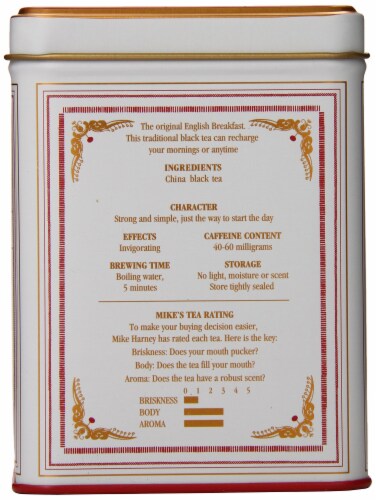 Harney & Sons English Breakfast Tea Perspective: top