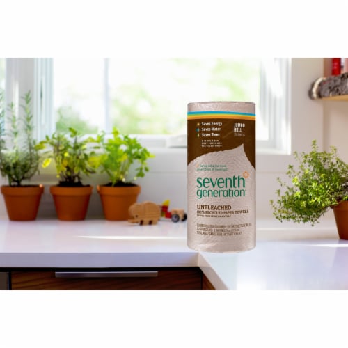 Seventh Generation 100% Recycled Paper Unbleached Paper Towels Perspective: top