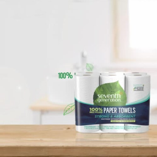 Seventh Generation Recycled Paper Paper Towels Perspective: top