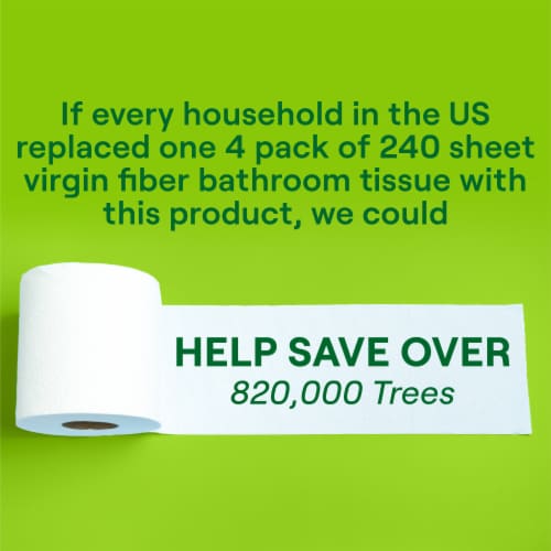 Seventh Generation Toilet Paper Bath Tissue Toilet Paper Perspective: top