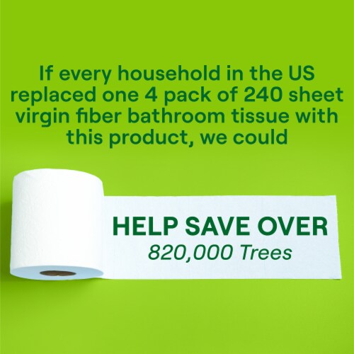 Seventh Generation 2 ply Toilet Paper Bath Tissue Perspective: top