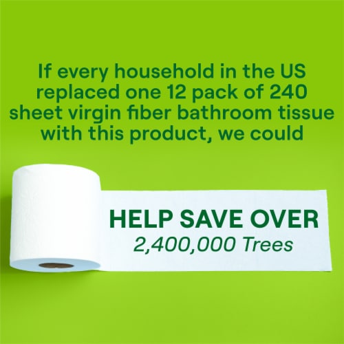 Seventh Generation Recycled Bath Tissue Toilet Paper Perspective: top