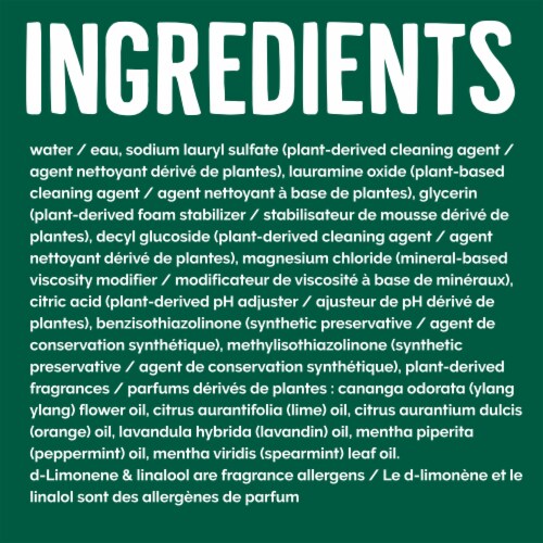 Seventh Generation Lavender Floral & Mint Dish Liquid Soap Perspective: top