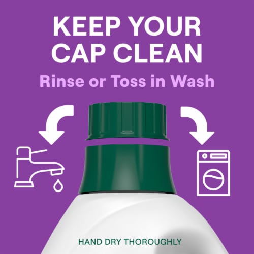 Seventh Generation Lavender Liquid Laundry Detergent Perspective: top