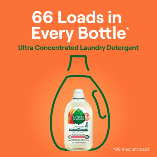 Seventh Generation EasyDose Mango & Mandarin Laundry Detergent Perspective: top