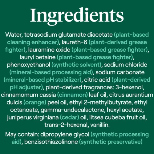 Seventh Generation Power+ Honey Crisp Apple Foaming Dish Spray Perspective: top