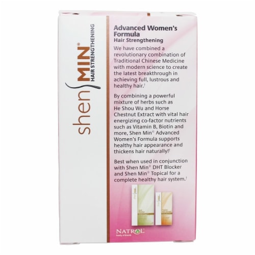 Shen Min Hair Regrowth Advanced Women's Formula, 60 Tablets Perspective: top