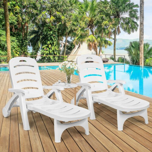 Plastic folding chaise lounge chair cheap
