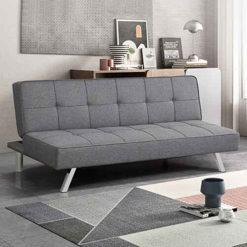 Futon with outlet leg rest