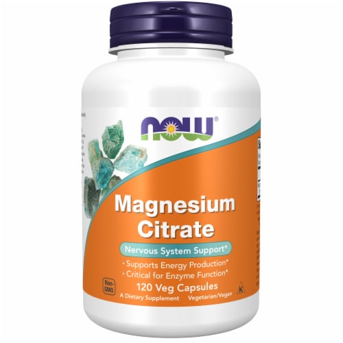 Now® Health Magnesium Citrate Capsules Perspective: top