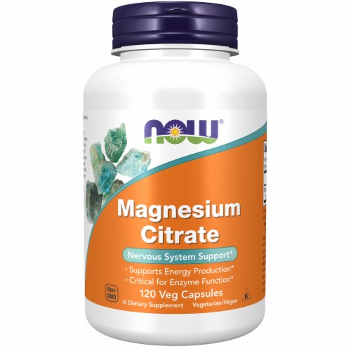 Now® Health Magnesium Citrate Capsules Perspective: top