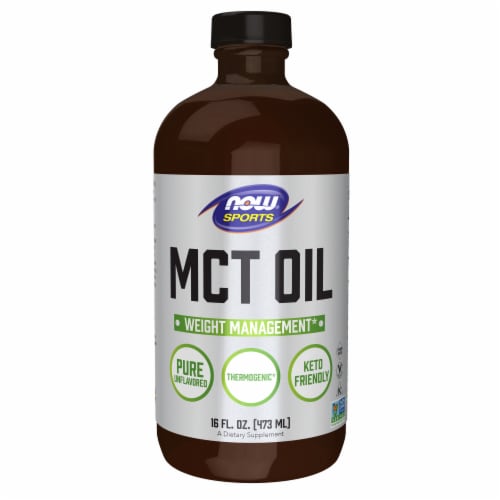 Now® Sports Weight Management MCT Oil Dietary Supplement Perspective: top