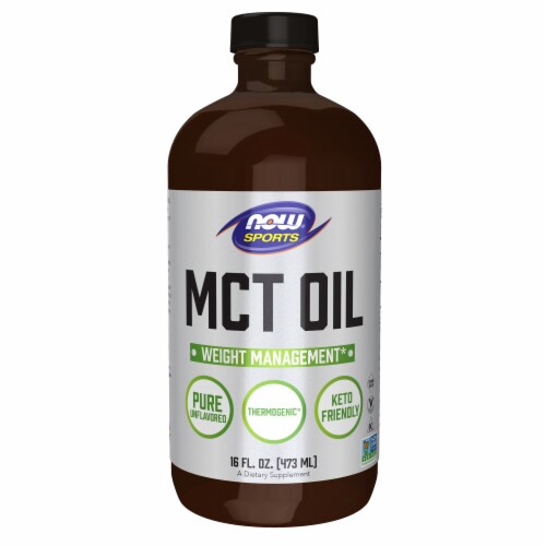Now® Sports Weight Management MCT Oil Dietary Supplement Perspective: top