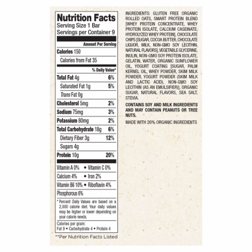Detour Smart Cookie Dough Bars Perspective: top