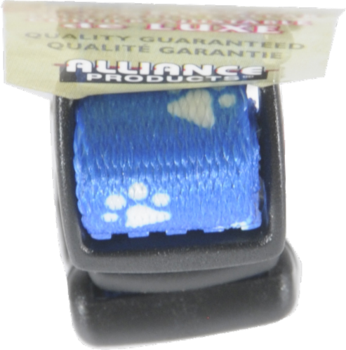 Allicance Blue Paw Print Small Dog Collar Perspective: top