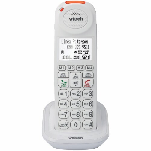Amplified Accessory Handset with Big Buttons and Display Perspective: top