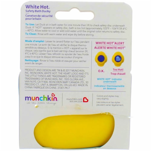 Munchkin White Hot Bath Ducky Perspective: top