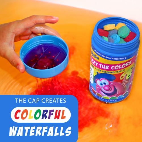 Mr. Bubble® Fizzy Tub Water Coloring Tablets Perspective: top