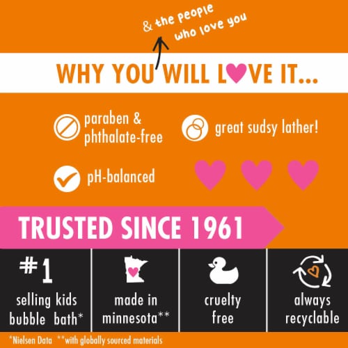 Mr. Bubble Spirited Citrus 3-in-1 Body Wash Shampoo & Conditioner Perspective: top