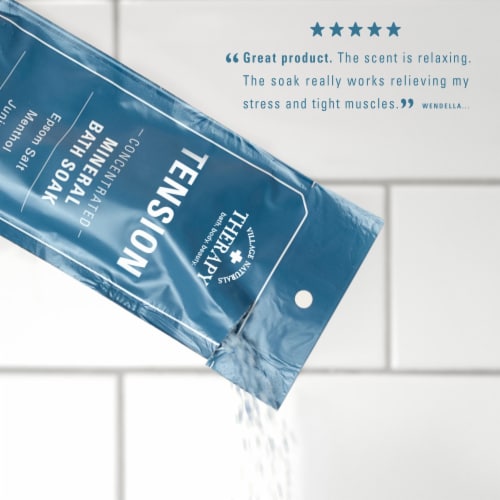 Village Naturals Therapy® Tension Relief Concentrated Mineral Bath Soak Perspective: top