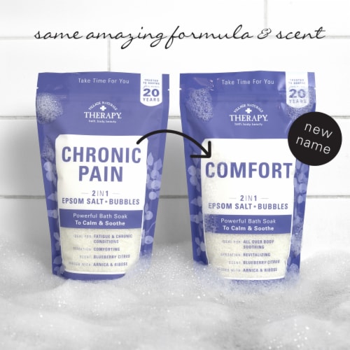 Village Naturals Therapy® Chronic Pain and Fatigue Foaming Body Soak Perspective: top