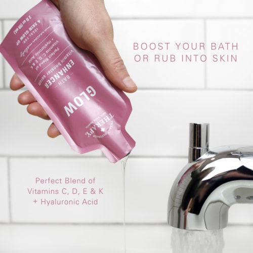 Village Naturals Therapy® Glow Vitamin Serum Bath Enhancer Perspective: top