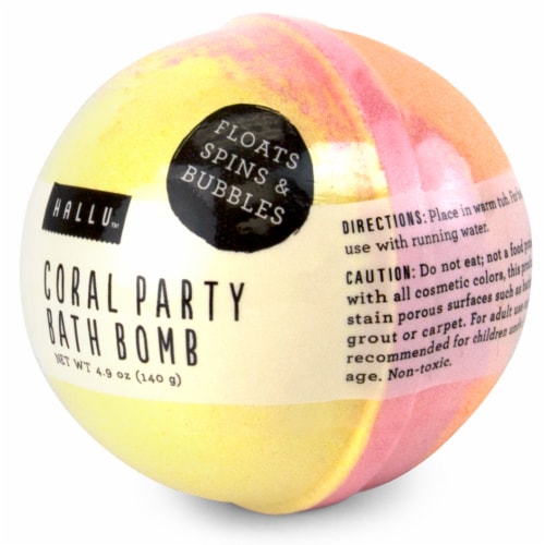 Hallu Coral Party Bath Bomb Perspective: top