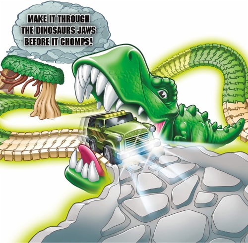 As Seen On Tv Ontel Magic Tracks Dino Chomp Glow In The Dark Racetrack Set,  1 - Kroger