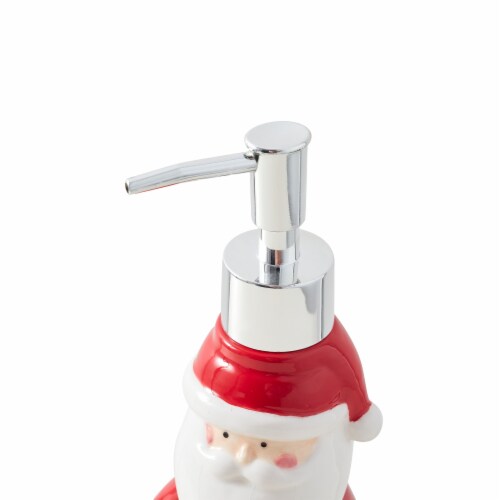 VCNY Holiday Santa Ceramic Lotion Pump Perspective: top