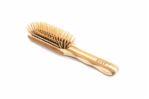 Bass Brushes - Natural Bamboo Pin Brush - Small Perspective: top