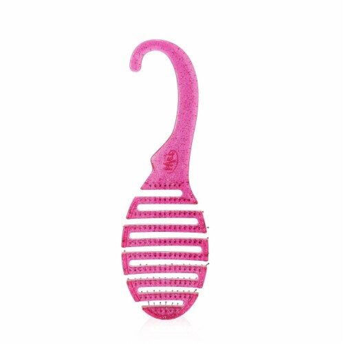 Wet Brush® Shower Detangler Brush - Pink Glitter Perspective: top
