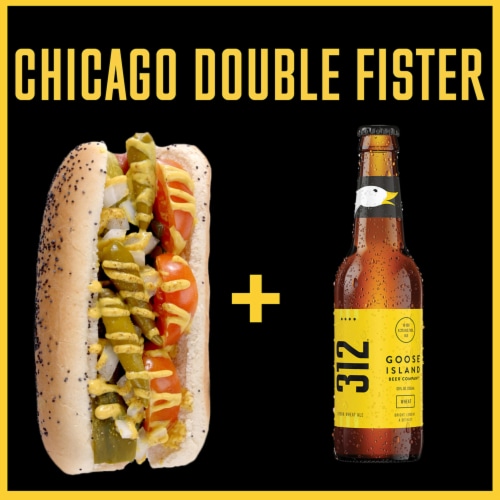 Goose Island 312 Urban Wheat Ale Craft Beer Perspective: top