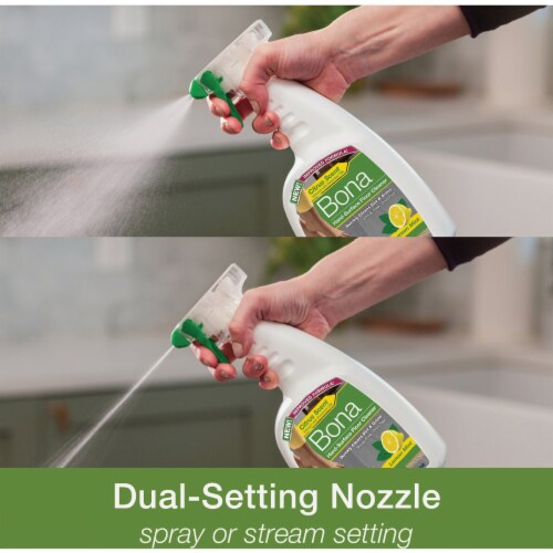 Bona Lemon Mint Scent Hard Surface Floor Cleaner Liquid 36 oz. - Total Qty: 8 Perspective: top