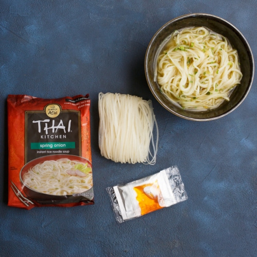 Thai Kitchen Gluten Free Spring Onion Instant Rice Noodle Soup Perspective: top