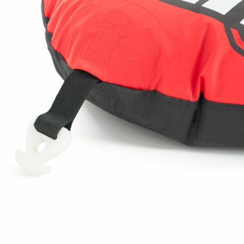 Airhead Mach 1 Inflatable Single Rider Towable Lake Ocean Water Tube Float, Red Perspective: top