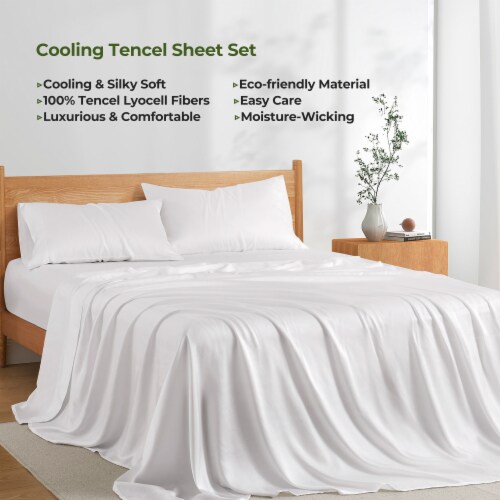Silky Soft Tencel™ Lyocell Cooling Sheet SetBreathability And Moisture