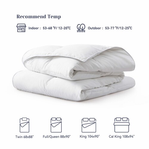 Lightweight Goose Down Feather Comforter Hotel Luxury Duvet Insert Twin