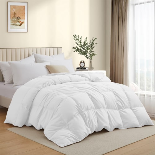 Hotel suite white goose feather & down comforter outlet