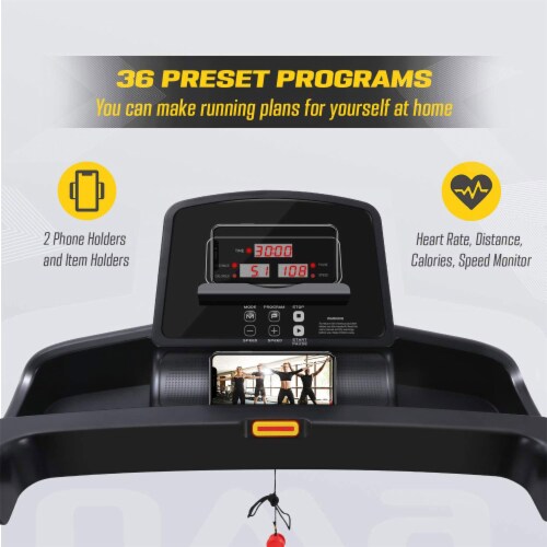 OMA Exercise Treadmill for Running Walking and Jogging with 36
