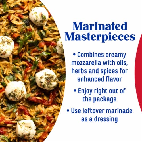 Galbani Mozzarella Fresca Marinated Fresh Mozzarella Balls Perspective: top