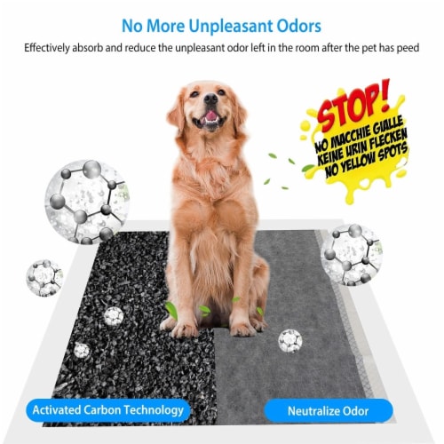 100Pcs Dog Pee Training Pads Super Absorbent Leak-proof Quick Dry Pet Perspective: top