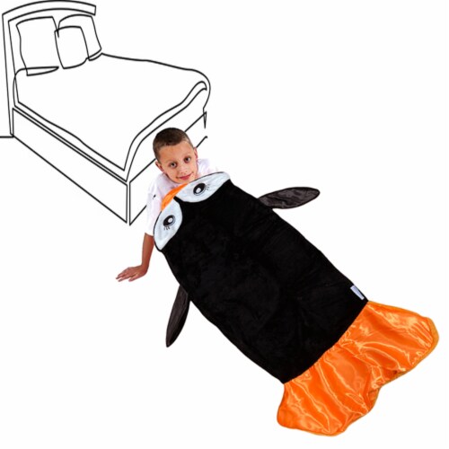 Snuggie Tails Blanket - Penguin - Deluxe Perspective: top
