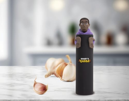 Khaby's Khasa™ Garlic Peeler Perspective: top
