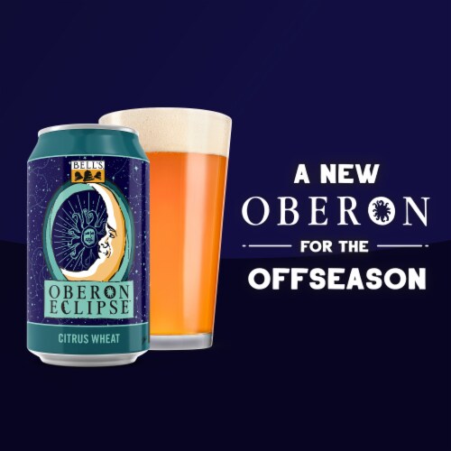 Bell's Oberon Eclipse Citrus Wheat Ale Craft Beer Single Can Perspective: top