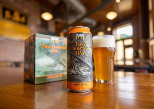 Bell's Two Hearted IPA Craft Beer Perspective: top
