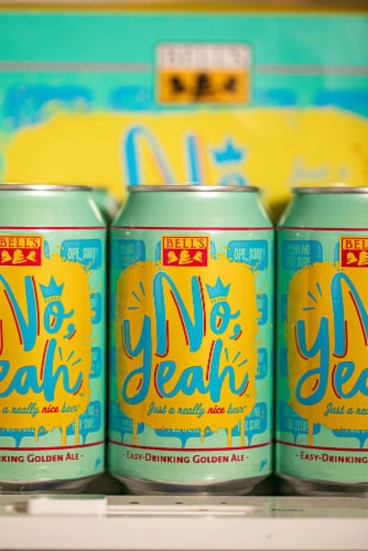 Bell's® No Yeah Easy Drinking Golden Ale Craft Beer Perspective: top